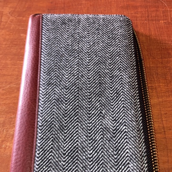 👔🧶 Moore & Giles Tie Case with Black and White Herringbone Fabric 🧳👔 - Picture 2 of 8